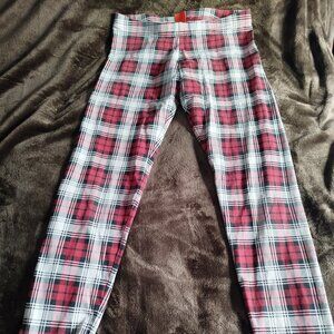 Plaid leggings size 10-12